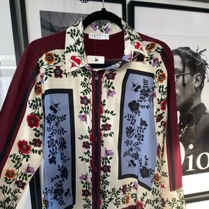 Silk printed Sandro top